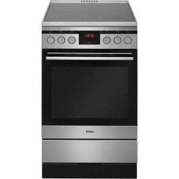 Aragaz Amica, KC 514CE3.413TsKDHaQ XL, vitroceramica-electrica, 50 cm latime, 65L, Inox