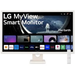Monitor Smart IPS LED LG 32" 32SR50F-W, FULL HD (1920 x 1080), HDMI, Boxe, Alb