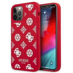 Husa Guess GUHCP12LLSPEWRE iPhone 12 Pro Max 6.7" red/red hard case Peony Collection