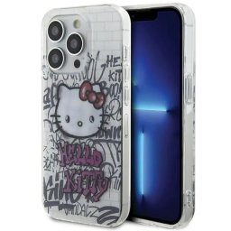 Husa IML Kitty On Bricks Graffiti case for iPhone 15 Pro - white