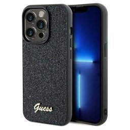 Husa Guess Disco Metal Script case for iPhone 13 Pro / 13 - black