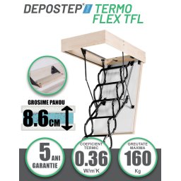 Scara pod DEPOSTEP TERMO FLEX TFL metalica pantograf supertermoizolata