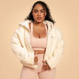 BeastPink Geacă pentru femei Hoodie Bliss Ivory M
