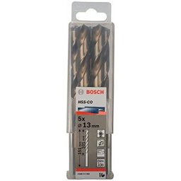 Set 5 burghie pentru metal, HSS-CO, 13 mm, tija cilindrica