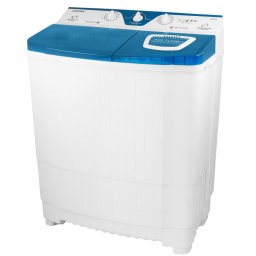 Masina de spalat rufe semiautomata WMS 8.8, cu storcator, 70 litri, spalare 8 kg, stoarcere 3 kg, alb + albastru