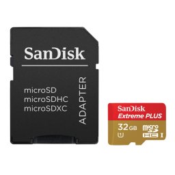 Extreme microsdhc 32gb cls10 uhs-i 45mb/s + adaptor sd