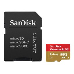 Extreme microsdxc 64gb cls10 uhs-i 45mb/s + adaptor sd