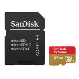 Extremeplus microsdxc 64gb cls10 uhs-i 80mb/s + adaptor sd