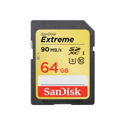 64gb sdxc extreme u3 cls10 90mb/s
