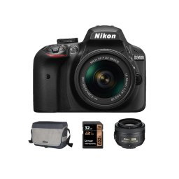 D3400 kit af-p 18-55mm vr + 35mm f/1.8g + card 32gb + geanta cf-eu11