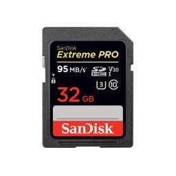 32gb sdhc extreme pro 95mb/s uhs-i v30 u3