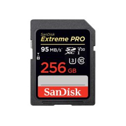 256gb sdxc extreme pro 95mb/s uhs-i v30 u3