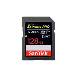Extreme pro sdxc 128gb 170mb/s uhs-i/u3/v30