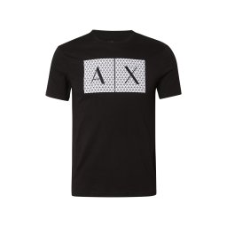 ARMANI EXCHANGE Tricou '8NZTCK' negru / alb