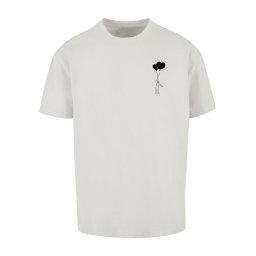 Merchcode Tricou 'Love In The Air' gri deschis / negru