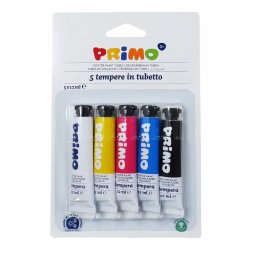 Tempera Morocolor Primo, 5 culori, tuburi de aluminiu, 12ml