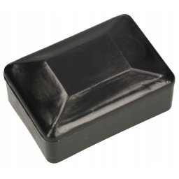 Capac stâlp gard din plastic negru 60x40 mm set de 100 buc.