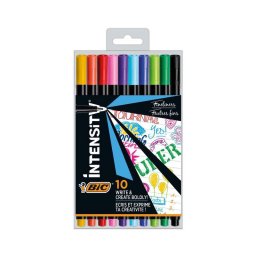 Set 10 linere Bic Intensity 0.4 mm, 10 culori/set
