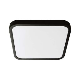 LED Plafonieră baie LED/18W/230V IP44 3000K 25x25 cm negru