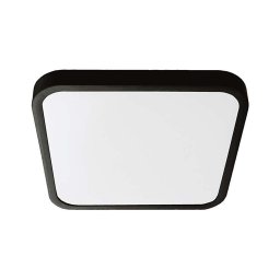 LED plafonieră baie 18W 230V IP44 4000K 25x25 cm negru