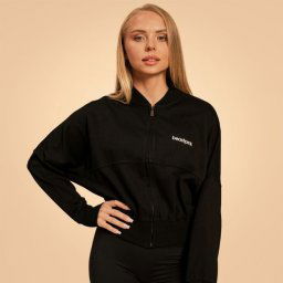 BeastPink Hanorac pentru femei Zip-Up Bliss Black L