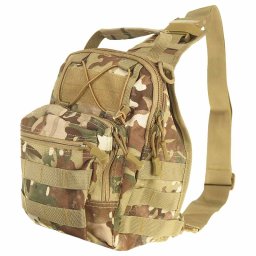Rucsac pe un umăr de camuflaj multicam