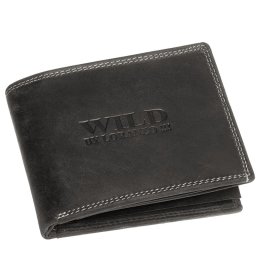 Portofel din piele WILD negru 984