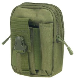 Geantă pe curea verde militar 18cm