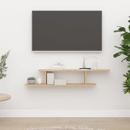 Raft TV cu montaj pe perete, stejar sonoma, 125x18x23 cm, PAL GartenMobel Dekor