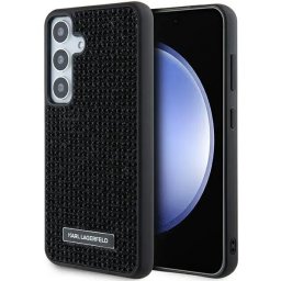 Husa Karl Lagerfeld Rhinestone Metal Logo case for Samsung Galaxy S24 - black