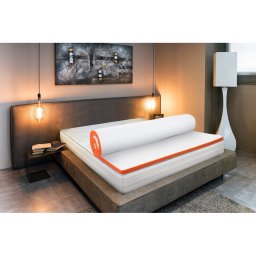Topper Bedora Flexo 90x200 cm, tare, 8 cm, husa detasabila, lavabila, antialergica
