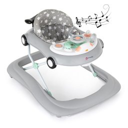 Premergator muzical PetiteMars cu panou interactiv si lumini Cabrio Gri