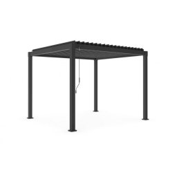 Pavilion gradina otel gri antracit Garda 300x300x240 cm