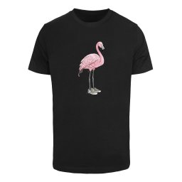 Mister Tee Tricou 'Fly-Mingo' gri / roz deschis / negru / alb murdar
