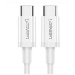 CABLU alimentare si date Ugreen, "US264", Fast Charging Data Cable pt. smartphone, USB Type-C la USB Type-C 5V/3A, 1m, alb "60518" (include TV 0.06 lei) - 6957303865185