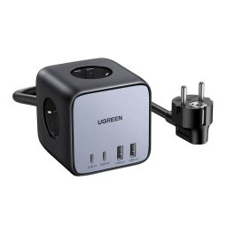 Prelungitor Power Strip Cube EU UGREEN CD268, 65W, 1.8m (black)