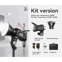 Kit Lampa Video LED COB 120W Smart YONGNUO RAY100 Bi-color 2700k 6500k