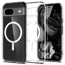 Husa Spigen Ultra Hybrid OneTap Metal Ring MagSafe, white - Google Pixel 8a
