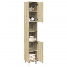 Dulap de baie, stejar sonoma, 30,5x30x179 cm, lemn prelucrat GartenMobel Dekor