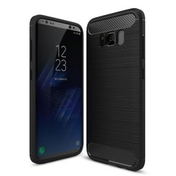 Husa Husa pentru Samsung Galaxy S8 - Techsuit Carbon Silicone - Black