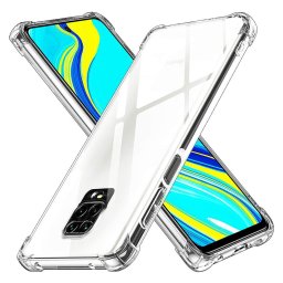 Husa Husa pentru Xiaomi Redmi Note 9S / Note 9 Pro / Note 9 Pro Max - Techsuit Shockproof Clear Silicone - Clear