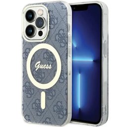 Husa Guess - Carcasă rigidă - compatibil cu Apple iPhone 15 Pro Max 6.7" IML 4G - MagSafe - culoare Albastru