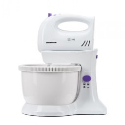Mixer Charm, 300W, 5 viteze + turbo, Alb/Mov