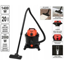 Aspirator Aspirator, masina de curatat 1400W/ 20L YT-85700