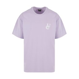 Urban Classics Tricou ecru / mov liliachiu