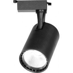 Spot LED Techstar® Tracklights, Pentru Sina RailRacks Monofazata Tip L, 30w, 3000K, 4000K, 6500K, Iluminat Directionabil, Corp Aluminiu Negru