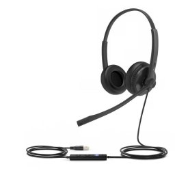 Yealink UH34 Casti duble pentru ambele urechi cu conector USB pentru echipe