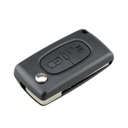 Carcasa Cheie Auto Techstar® compatibila cu Peugeot, Citroen, 207,307, 407, C2, C3, C4, C5, C6, C8, cu 2 Butoane