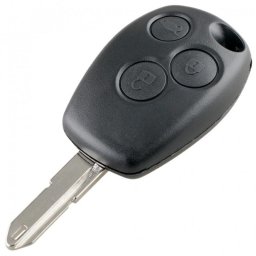 Carcasa Cheie Auto Techstar® compatibila cu Renault Clio, Megane, Modus, Espace, Scenic, Laguna, Dacia Logan, Duster, Sandero, 3 Butoane, NE73