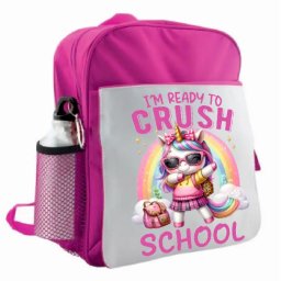 Ghiozdan Personalizat Ready to Crush School - Unicorn